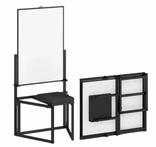 Painel Fundo Branco Fotográfico com Banqueta Rebatível - Novo com Nota Fiscal