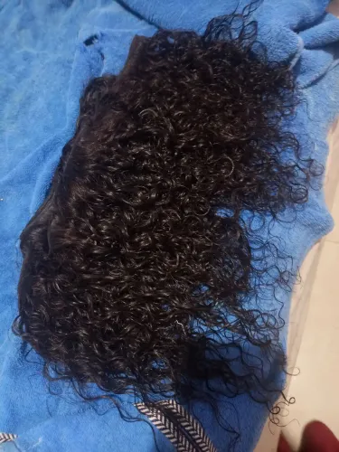 Cabelo humano 40 e 45 centímetros cacho 1