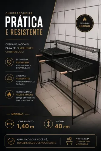 Churrasqueira Premium Boa pra quem trabalha com churrasquinho..