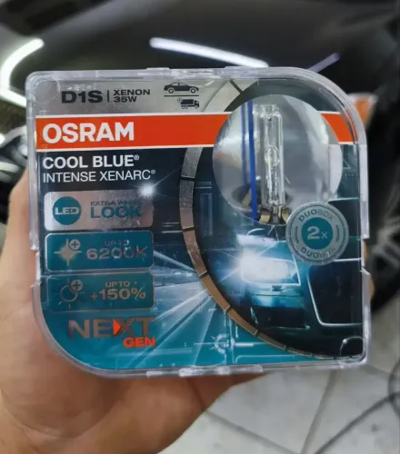 Lâmpada Xenon Osram D1S Cool Blue Intense 6200k Par Kit 12 V 6200 K (Usado)