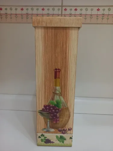 Caixa em mdf para garrafa decorada artesanal