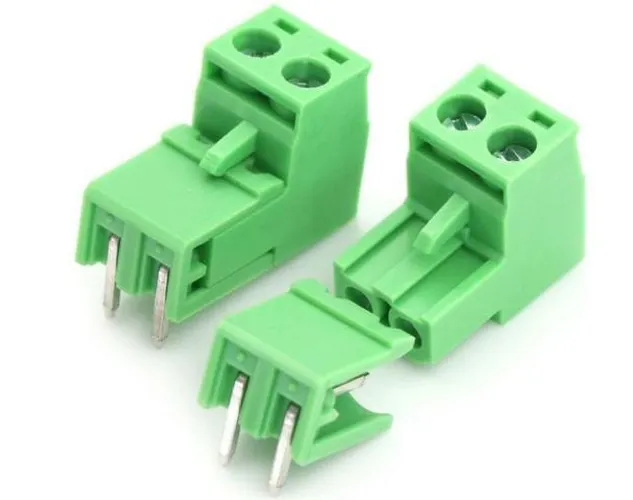 Terminal Connector 5.08mm Pitch Kf2edgk Kf-2P 2Pin Right Angle Plug Kit 4 Unid. COD-CP346 