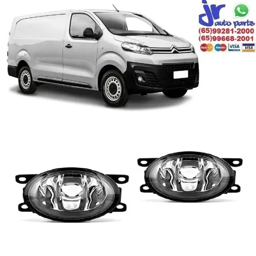 Par Farol Milha Auxiliar Citroen Jumpy Ano 2018 2019 (Reposição)
