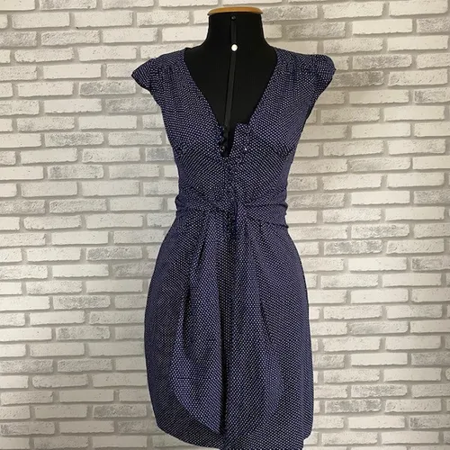 Vestido Azul Marinho Poás Siberian Tamanho P