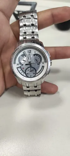 Relógio masculino Swatch Irony Retrograde Cold Hour White Chrono #YRS426