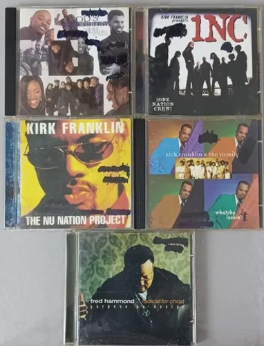 04 CDs Gospel Kirk Franklin & 01 CD Fred Hammond