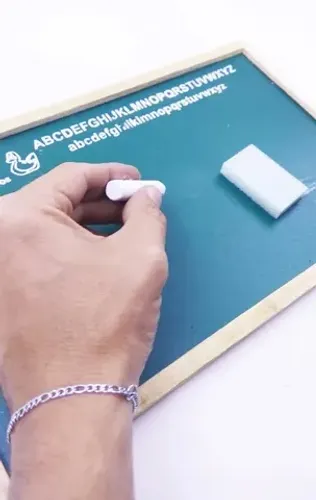  Lousa Verde Quadro Negro Escolar Moldura Em Madeira Anotações Estudar Lembrete Promoção