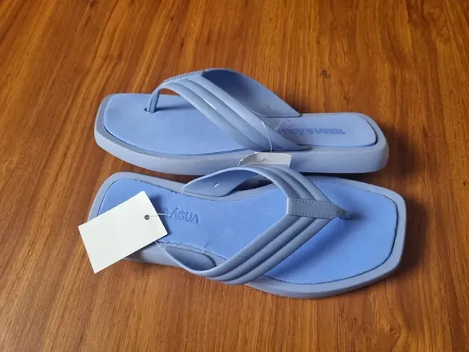 chinelo terra e água lilás palmilha confort - entrego