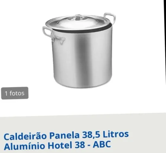 Caldeirão panela 38,5 litros