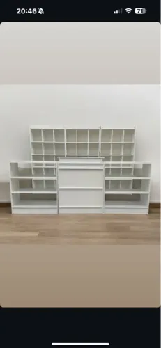 Balcão Caixa + Expositor vitrine + Colmeia MDF