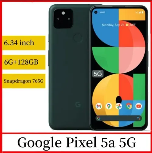 GOOGLE PIXELS 5A 5G 128GB 6GB PRETO BLACK OEM OPEM OCTA-CORE NFC SNAPDRAGON 765G TELA OLED