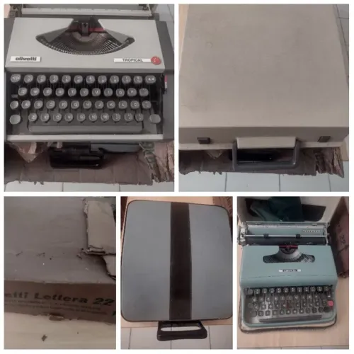02 máquinas de escrever antiga