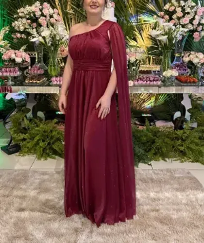 Vestido Longo Rosa Fucsia