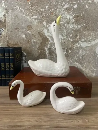 Escultura Antiga Família de Cisnes | Antiguidade | Donareliquias 
