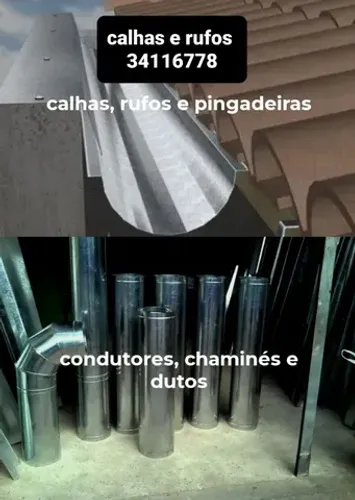 Calhas e rufos e coifas bh 3411-6778