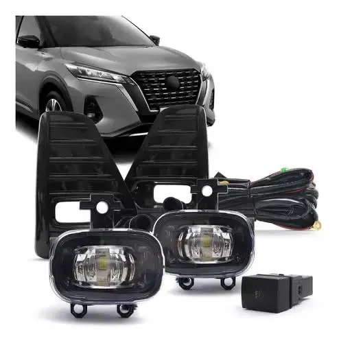 Kit Farol Milha Neblina Aux Novo Nissan Kicks 2021 2022
