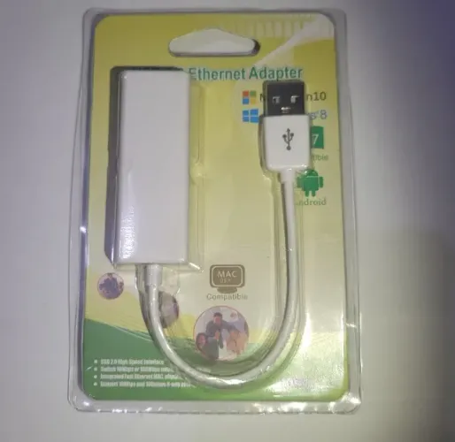 ADAPTADOR DE REDE USB 2.0 RJ45 10/100 BRANCO - Ethernet Adapte