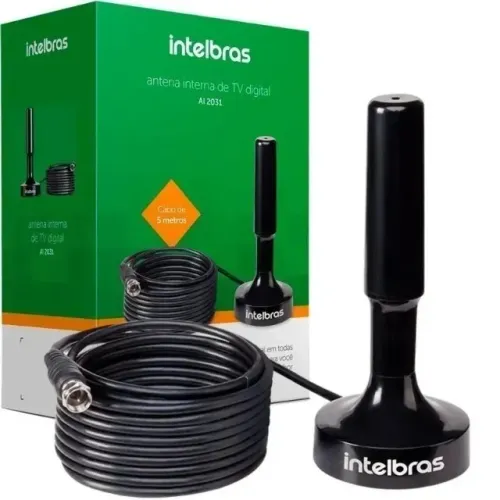 Antena Tv Interna Digital Hdtv cabo 5 metros