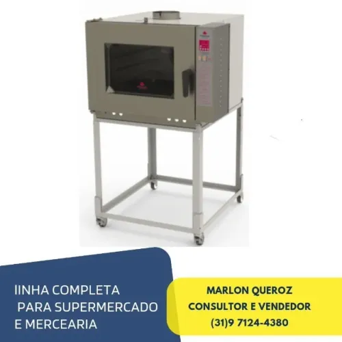 Forno turbo elétrico Progas 5 esteiras novo 127-220v