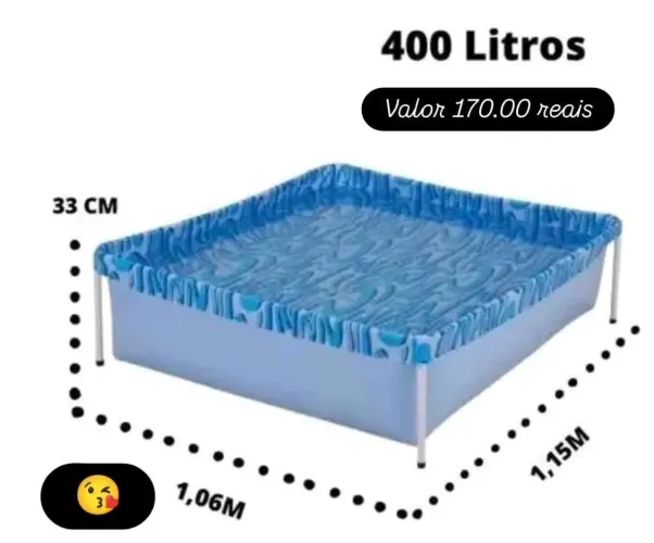 Piscina 400 litros 