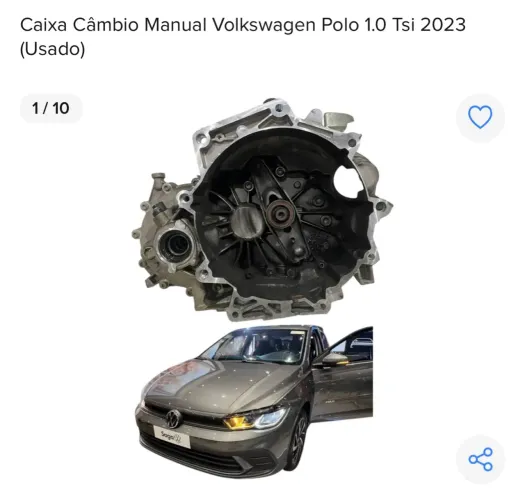 Câmbio Manual Volkswagen Polo 1.0 Tsi 2023