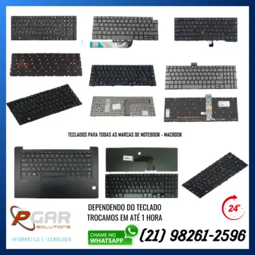 Teclado para Notebook - Marca e Modelo - Recreio dos Bandeirantes - Barra da Tijuca