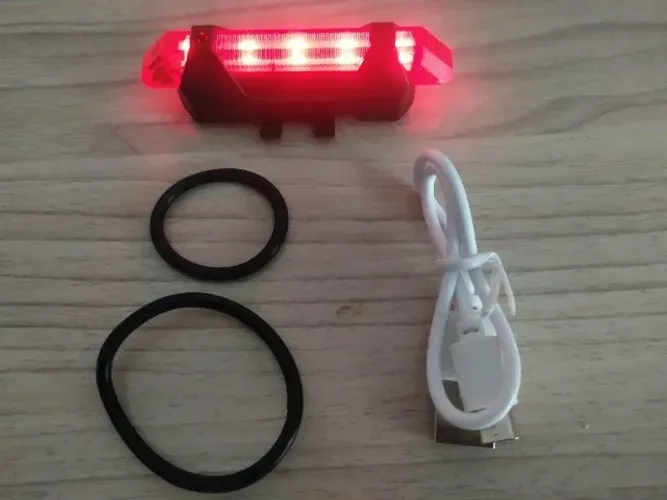 Sinalizador Recarregável Para Bike