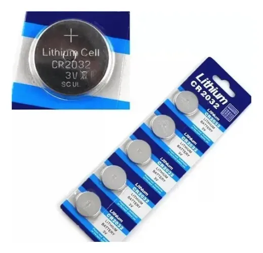 Bateria Lithium Batteries Cr 2032 Kit 5 Uni Novas Uso Geral