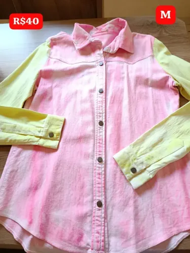 Camisa Colorida Feminina Tamanho M/G
