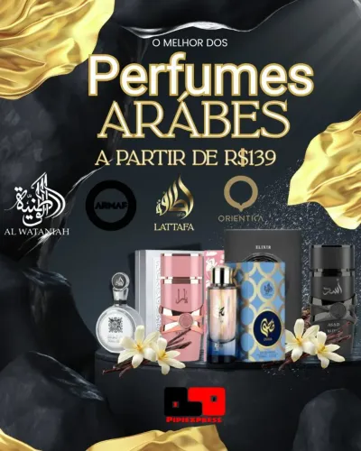 Permfume Árabe! Lattafa, Al Wataniah, Armaf e Orientica, preços incríveis!