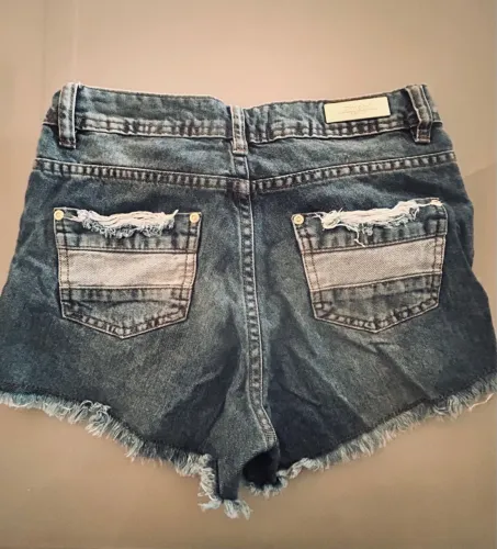 Shorts Jeans Destroyed Feminino