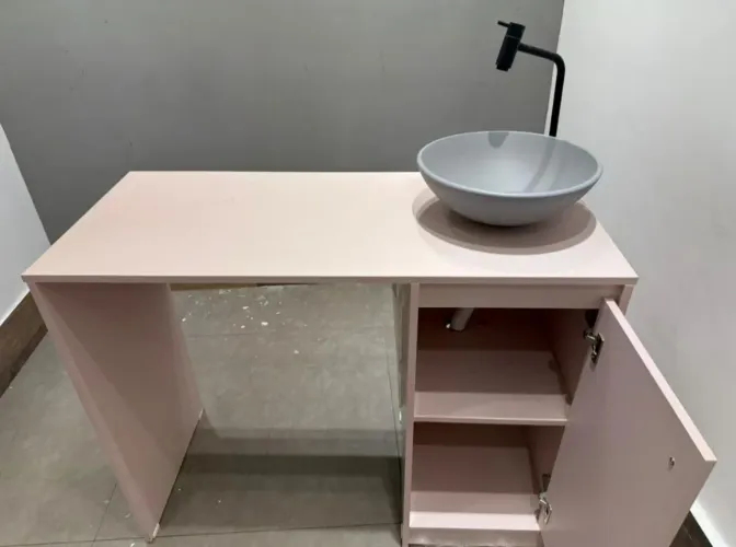 Armário com pia MDF