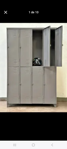 Roupeiro de aço 8 portas grandes.( Novo )