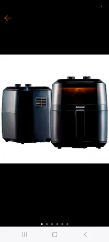 Fritadeira Elétrica Air fryer sem Óleo 5L Amvox preto 1400w 220v