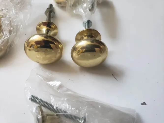 Puxador móveis latão dourado-30 peças