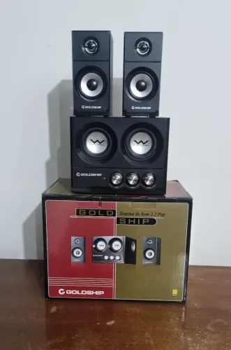 Antigo Home Theater Goldship 2.2 Pop para Colecionadores