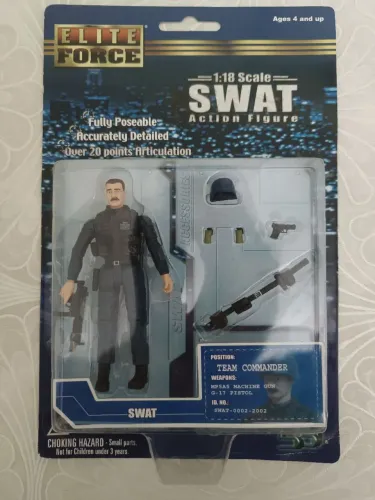 (Brinquedo) Figura de ação - Policial, da SWAT, marca Blue Box Toys !