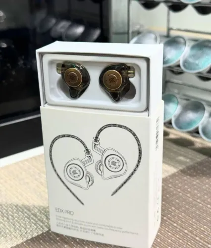 KZ EDX Pro - Fone com microfone In-Ear HIFI com Graves Poderosos, Cancelamento de Ruído