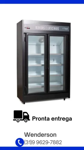 Expositor Refrigerado Auto Serviço 2 Portas Polar Novo