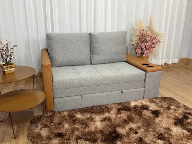 Sofa Cama Anis 1.60m Linho - Produto Novo Entrega Rápida