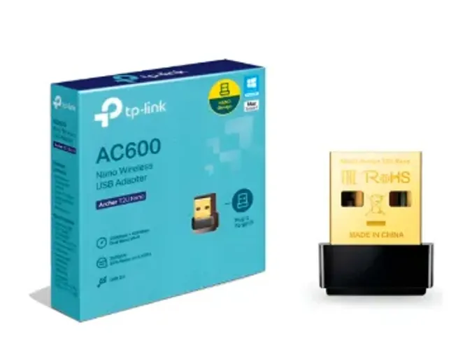 Adaptador Usb Wireless Wi-fi Nano Ac600 2.4ghz E 5ghz T2u