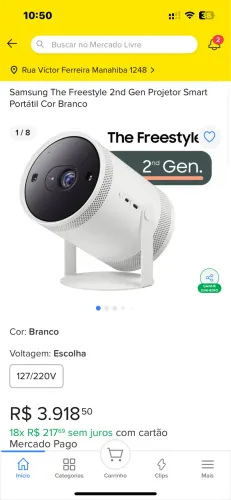 Projetor Samsung Freestyle 2