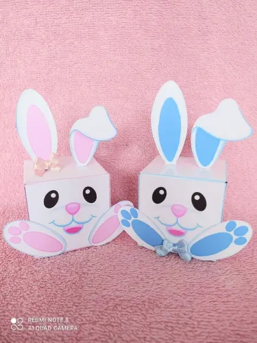 Caixinha coelho da páscoa  personalizadas pra lembrancinha de festa 