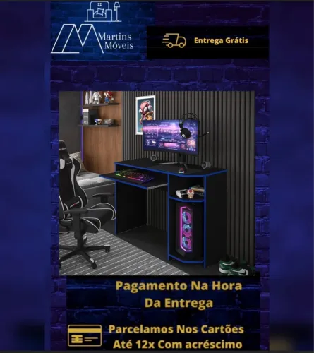 GRANDE PROMOÇÃO MESA COMPUTADOR GAMER ENTREGA GRÁTIS ACEITA CARTÃO.