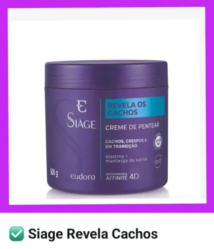 Creme para Cabelo Siage Revela os Cachos 500g