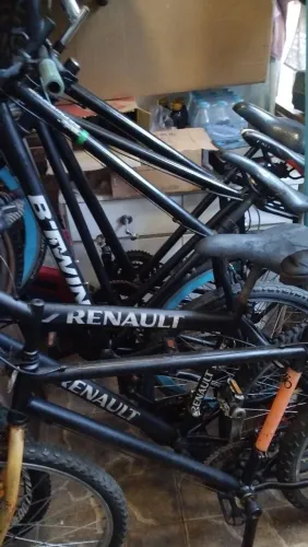 Quadro de bicicleta de ferro e alumínio