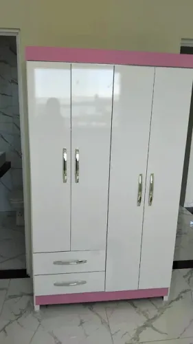 Guarda-Roupas Branco 4 Portas solteiro 