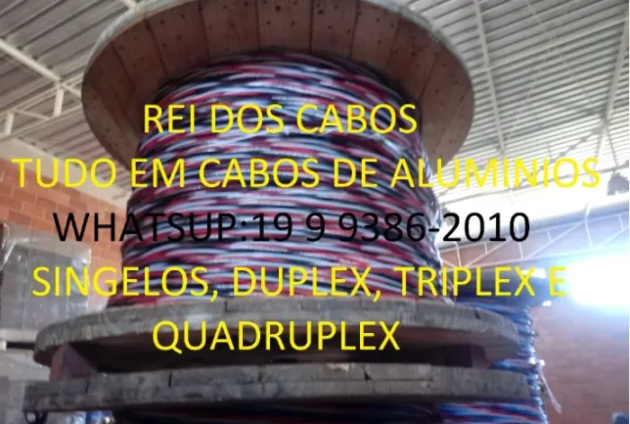 Cabo 6mm de alumínio para refletores e lâmpadas