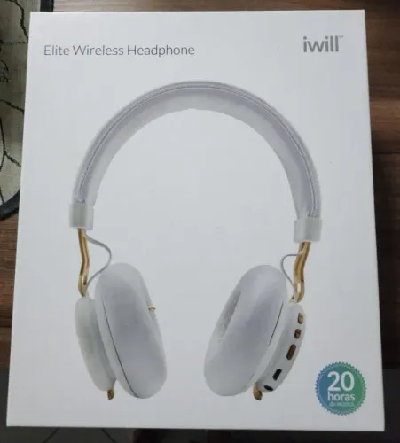 Fone de ouvido Iwill Bluetooth branco