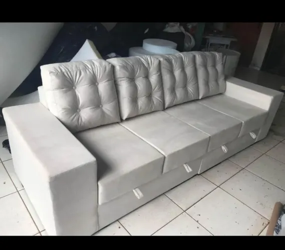 SOFA 2,40M NOVO RETRÁTIL 4 ASSENTOS